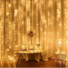 Світлодіодна гірлянда ColorWay (CW-GW-300L33V) 300LED, 3x3м, штора-занавес