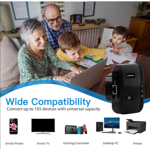 Точка доступу Fenvi FWD-R616U Black Wi-Fi Repeater