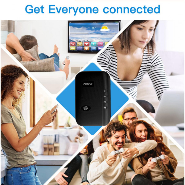 Точка доступу Fenvi FWD-R616U Black Wi-Fi Repeater