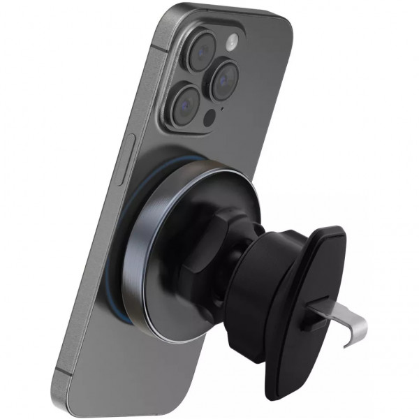 Тримач автомобільний+бездротове ЗУ Proove Titanium Circle Qi2 15W Gray (WHTC15010003)