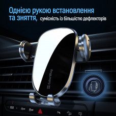Тримач автомобільний СolorWay Grip Holder Black (CW-CHMH20-BK)