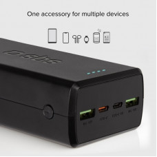 Універсальна мобільна батарея SBS 30000 mAh 20W Black (TTBB30000PD20K)