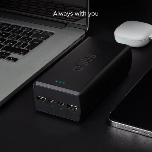 Універсальна мобільна батарея SBS 30000 mAh 20W Black (TTBB30000PD20K)