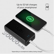 Універсальна мобільна батарея SBS 30000 mAh 20W Black (TTBB30000PD20K)
