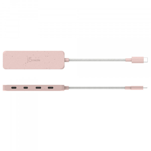 USB-хаб J5create 4 USB-C Red (JCH345ER-N)