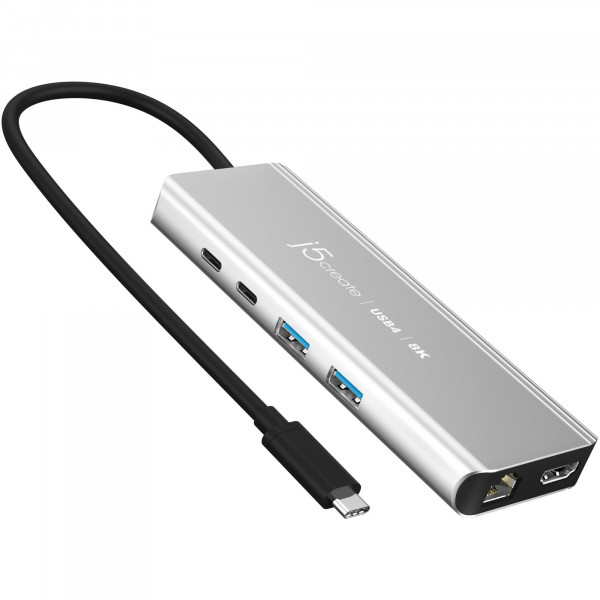 USB-хаб J5create USB-C 6-в-1 Grey (JCD403-N)