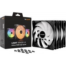 Вентилятор be quiet! Light Wings LX 140mm PWM High-Speed 3-Pack Black (BL130)
