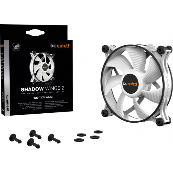 Вентилятор be quiet! Shadow Wings 2 120mm White (BL088)