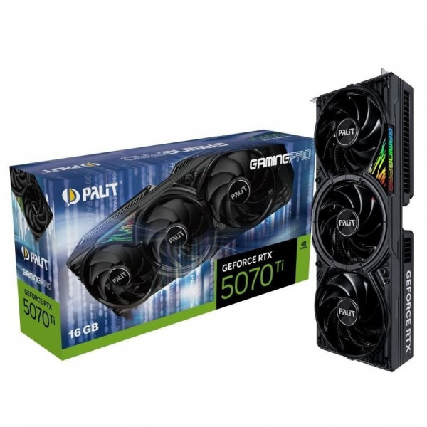 Відеокарта GF RTX 5070 Ti 16GB GDDR7 GamingPro Palit (NE7507T019T2-GB2031A)