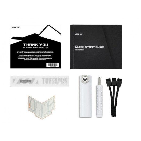 Відеокарта GF RTX 5070 Ti 16GB GDDR7 TUF Gaming OC White Asus (TUF-RTX5070TI-O16G-WHITE-GAMING)