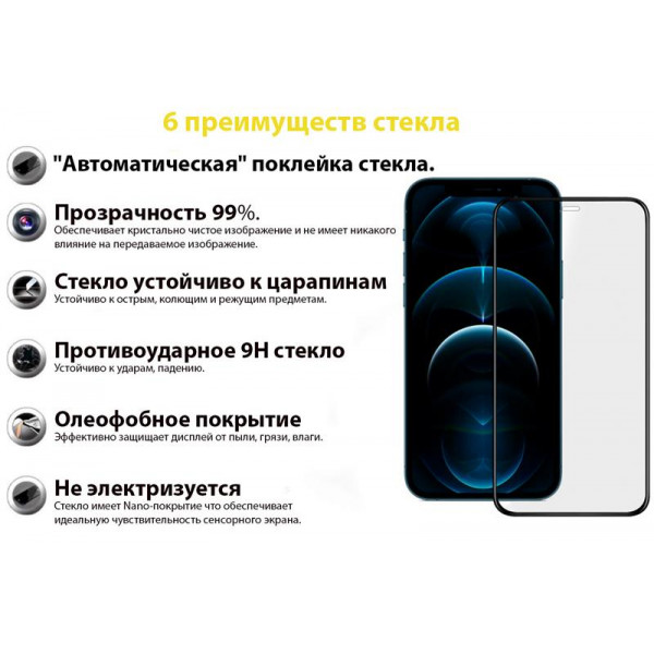 Захисне скло BeCover для Apple iPhone 13 Mini Black (706665)