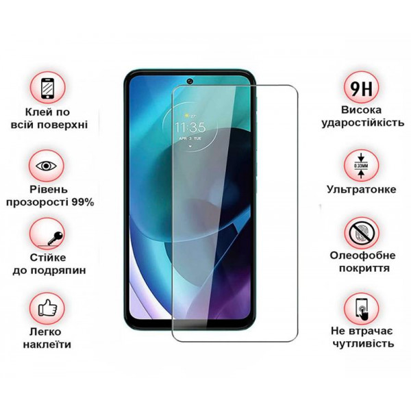 Захисне скло BeCover для Motorola Moto G22 Crystal Clear Glass 3D (708093)