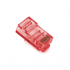 Конектор Merlion RJ-45 8P8C UTP Cat-5 (100 шт / уп.) Q100 Red