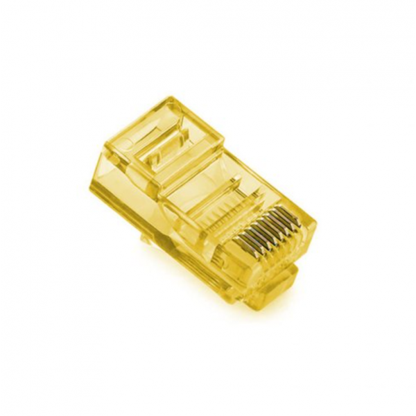 Конектор Ritar RJ-45 8P8C UTP Cat-5 (100 шт / уп.) Q100 Yellow в тубі