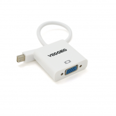 Конвертер VEGGIEG MV-W Display Port (тато) на VGA(мама), 25cm, White, Пакет