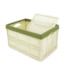Органайзер пластиковий з кришкою у багажник автомобіля, 370x260х210mm, Green