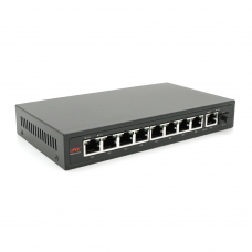 8мі портовий PoE Full Gigabit комутатор ONV-POE33108PFG, 8xPoe1000Мбіт + 1х1000 Мбіт + 1xSFP 1000Мбіт, до 250м, IEEE802.3af/at, потужність 110Вт