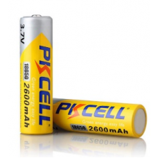 Акумулятор 18650 PKCELL 3.7V 18650 2600mAh Li-ion rechargeable batery 1 шт в блістері, ціна за блістер, Q20