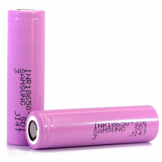 Акумулятор Li-Ion 18650 Samsung INR18650-35E-CCC, 3350mAh, 8A, 4.2/3.6/2.5V, PINK, 2 шт в упаковці, ціна за 1 шт