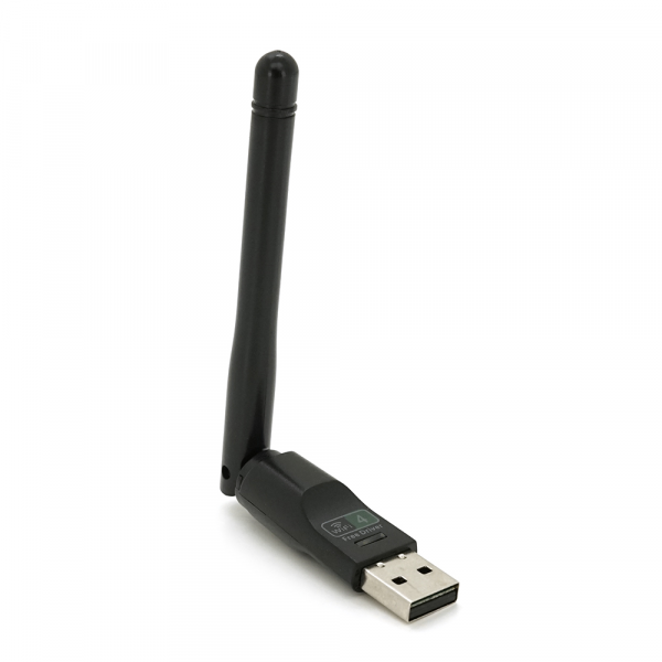 Бездротовий мережевий адаптер з антеною 10см Wi-Fi-USB LV / CL-UW07BT - 8723DU, 802.11bgn, 150MB, 2.4 GHz, WIN7 / XP / Vista / 2K / MAC / LINUX, Blister Q