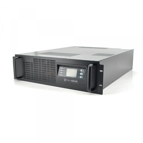 ДБЖ з правильною синусоїдою ONLINE Ritar RT-10KS-LCD,RACK 10000VA(9000Вт),192 В + батарейний блок 12V 7,5Ahх16 шт