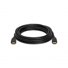 Кабель Merlion HDMI-HDMI HIGH SPEED 5.0m, v1.4, OD-7.5mm, круглий Black, коннектор Black, (Пакет) Q100
