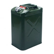 Каністра Merlion YT-HS-FX-40L, металева з клапаном + гнучка лейка, 40л, 355х255х530мм, Зелена