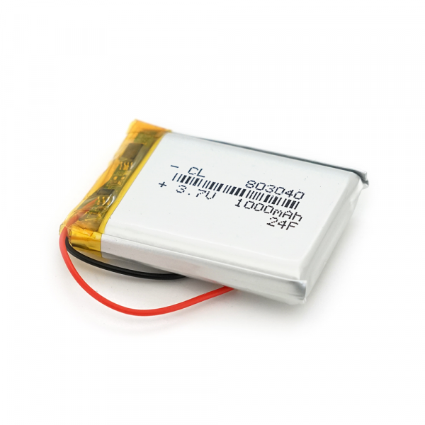 Літій-полімерний акумулятор 8*30*40mm (Li-ion 3.7В 1000мА·год)