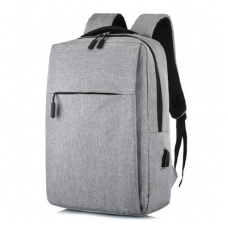 Рюкзак для ноутбука Merlion 14", вихід під USB-кабель, 32х11х41 см, Grey