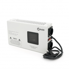 Стабілізатор напруги релейний настінного монтажу Europower SLIM-2000SBR LED, 2000VA 1400W, 140-270Vac, SHUKO 2, Q1