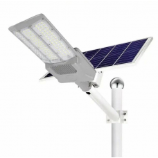 Вуличний ліхтар Vargo HYBRID Solar із сонячною батареєю+220V на стовп 3VPP, 1 режим, 200W, ip65, вбудований акумулятор 15000mah, White, Box