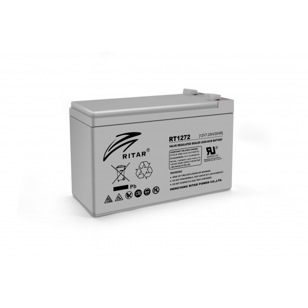 Акумуляторна батарея AGM RITAR RT1272, Gray Case, 12V 7.2Ah (151 х 65 х 94 (100) ) Q10