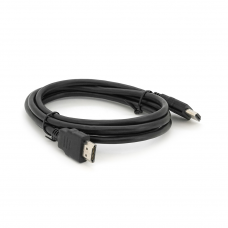 Кабель Merlion HDMI-HDMI HIGH SPEED 1.5m, v1.4, OD-5.0mm, круглий Black, коннектор Black, (Пакет) Q500
