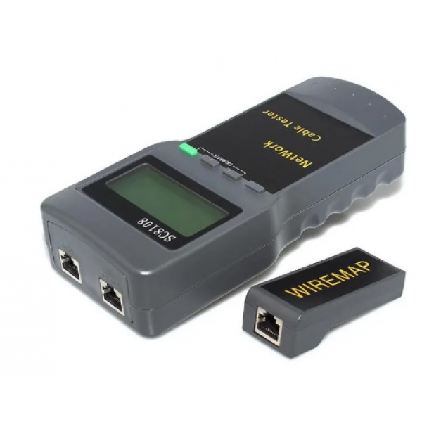 Кабельний тестер професійний Merlion SC8108, RJ-45 з пошуком обриву кабелю