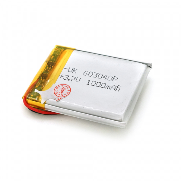 Літій-полімерний акумулятор 6 * 40 * 40mm (Li-ion 3.7В 1100мА · год)