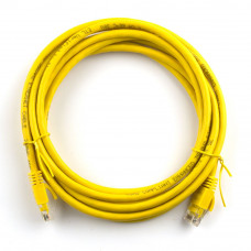 Патч-корд литий RITAR, UTP, RJ45, Cat.6, 2m, жовтий, Cu (мідь)