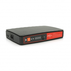 UPS для роутерів/комутаторів ECO-1825, 18W, OUT:USB-5V, DC-5V/9/12V, POE-15/24V, 1/2A, LiFePo4 8000mAh, 160x105x33mm, 0.4kg, Black, BOX