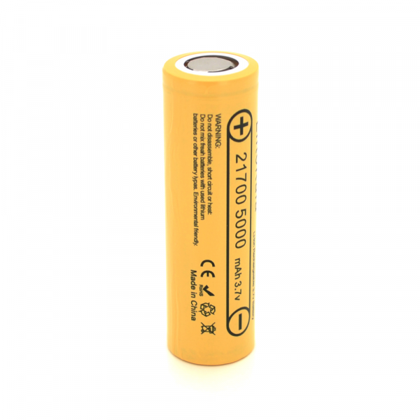 Акумулятор 21700 Li-Ion LiitoKala Lii-50E, 5000mAh (4700-5100mAh, 15A, 3.7V (2.5-4.2V), Yellow, PVC BOX