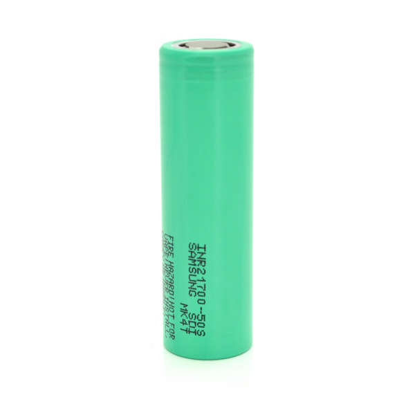 Акумулятор 21700 Li-Ion Samsung INR21700-50S 5000mAh, 50A, 4.2/3.6/2.5V, Green