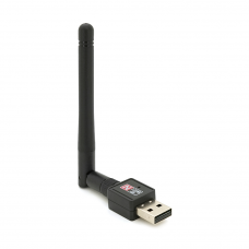 Бездротовий мережевий адаптер з антеною 2DBI Wi-Fi-USB Merlion LV-UW02RK-2DB, 802.11bgn, 150MB, 2.4 GHz, WIN7 /XP/Vista/2K/MAC/LINUX