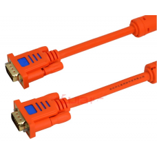 Кабель Merlion VGA 3+6 lIJIA PREMIUM 3,0m, male to male (папа-па па), 2 феррита, Blue, кульок 1080P Q150