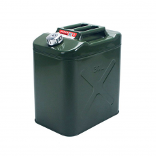 Каністра Merlion YT-HS-FX-30L, металева з клапаном + гнучка лейка, 30л, 355х255х420мм, Зелена