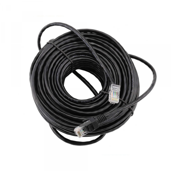 Патч-корд литий RITAR, CCA, UTP, RJ45, Cat.5e, 30m, чорний Q50