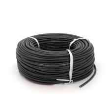 Кабель силіконовий луджений AWG 8 (чорний) 100м
