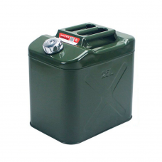 Каністра Merlion YT-HS-FX-25L, металева з клапаном + гнучка лейка, 25л, 355х255х360мм, Зелена