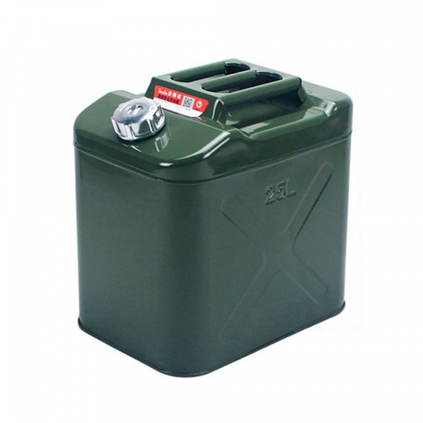 Каністра Merlion YT-HS-FX-25L, металева з клапаном + гнучка лейка, 25л, 355х255х360мм, Зелена