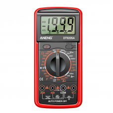 Мультиметр ANENG DT9205A-12, вимірювання: V, A, R, C, функція hFE
