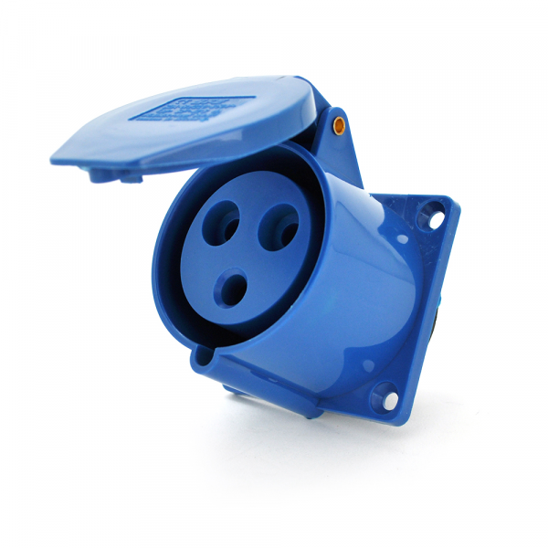 Розетка накладна пряма SF-323, 3 полюси, 2Р + E, 32А, 380V, IP44