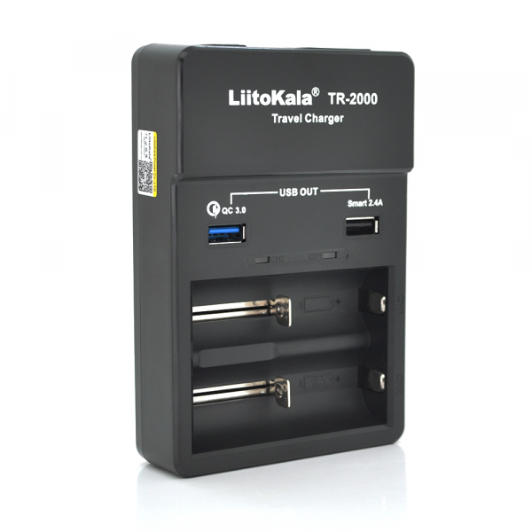 ЗУ універсальне Liitokala Lii TR-2000 + USB1-QC 3.0, USB2-5V 2.4A