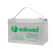 Акумуляторна батарея SOLINVED 100-12 GEL 12V 100 Ah (330 x 173 x 218), 30.4 kg Grey Q1/48